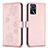 Custodia Portafoglio In Pelle Fiori Cover con Supporto BF1 per Oppo A54s