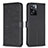 Custodia Portafoglio In Pelle Fiori Cover con Supporto BF1 per Oppo A57 4G Nero