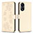 Custodia Portafoglio In Pelle Fiori Cover con Supporto BF1 per Oppo A58 5G