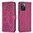 Custodia Portafoglio In Pelle Fiori Cover con Supporto BF1 per Oppo A77 4G