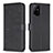 Custodia Portafoglio In Pelle Fiori Cover con Supporto BF1 per Oppo A94 5G Nero