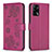 Custodia Portafoglio In Pelle Fiori Cover con Supporto BF1 per Oppo F19