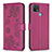 Custodia Portafoglio In Pelle Fiori Cover con Supporto BF2 per Oppo A15