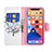Custodia Portafoglio In Pelle Fiori Cover con Supporto L01 per Apple iPhone 13 Multicolore