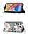 Custodia Portafoglio In Pelle Fiori Cover con Supporto L01 per Apple iPhone 13 Pro Multicolore
