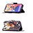 Custodia Portafoglio In Pelle Fiori Cover con Supporto L07 per Apple iPhone 13 Multicolore