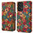 Custodia Portafoglio In Pelle Fiori Cover con Supporto MT1 per Samsung Galaxy A53 5G