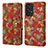 Custodia Portafoglio In Pelle Fiori Cover con Supporto MT1 per Samsung Galaxy A53 5G