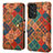 Custodia Portafoglio In Pelle Fiori Cover con Supporto MT1 per Samsung Galaxy A53 5G Colorato