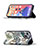Custodia Portafoglio In Pelle Fiori Cover con Supporto per Apple iPhone 13 Multicolore