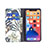 Custodia Portafoglio In Pelle Fiori Cover con Supporto per Apple iPhone 13 Multicolore