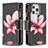 Custodia Portafoglio In Pelle Fiori Cover con Supporto per Apple iPhone 13 Pro Max Marrone