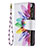 Custodia Portafoglio In Pelle Fiori Cover con Supporto per Apple iPhone 14 Pro Max Colorato