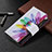 Custodia Portafoglio In Pelle Fiori Cover con Supporto per Apple iPhone 14 Pro Max Colorato