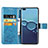 Custodia Portafoglio In Pelle Fiori Cover con Supporto per Huawei P40 Pro