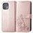 Custodia Portafoglio In Pelle Fiori Cover con Supporto per Motorola Moto Edge 20 Lite 5G Rosa