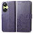 Custodia Portafoglio In Pelle Fiori Cover con Supporto per OnePlus Nord CE 3 Lite 5G Viola