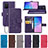 Custodia Portafoglio In Pelle Fiori Cover con Supporto per Samsung Galaxy A91