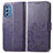 Custodia Portafoglio In Pelle Fiori Cover con Supporto per Samsung Galaxy M52 5G