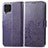 Custodia Portafoglio In Pelle Fiori Cover con Supporto per Samsung Galaxy M62 4G Viola