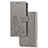 Custodia Portafoglio In Pelle Fiori Cover con Supporto per Samsung Galaxy Note 20 Ultra 5G Grigio