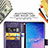 Custodia Portafoglio In Pelle Fiori Cover con Supporto per Samsung Galaxy S20 Ultra