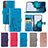 Custodia Portafoglio In Pelle Fiori Cover con Supporto per Samsung Galaxy S23 5G