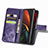 Custodia Portafoglio In Pelle Fiori Cover con Supporto per Samsung Galaxy Z Fold3 5G