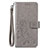 Custodia Portafoglio In Pelle Fiori Cover con Supporto per Sony Xperia 8