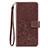 Custodia Portafoglio In Pelle Fiori Cover con Supporto per Sony Xperia 8