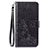 Custodia Portafoglio In Pelle Fiori Cover con Supporto per Sony Xperia 8 Lite