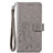 Custodia Portafoglio In Pelle Fiori Cover con Supporto per Sony Xperia 8 Lite