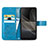 Custodia Portafoglio In Pelle Fiori Cover con Supporto per Sony Xperia Ace II