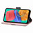 Custodia Portafoglio In Pelle Fiori Cover con Supporto S02D per Samsung Galaxy M33 5G