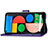 Custodia Portafoglio In Pelle Fiori Cover con Supporto S03D per Google Pixel 5 XL 5G