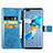 Custodia Portafoglio In Pelle Fiori Cover con Supporto S03D per Huawei Mate 40 Pro
