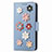 Custodia Portafoglio In Pelle Fiori Cover con Supporto S04D per Samsung Galaxy S22 Ultra 5G