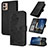 Custodia Portafoglio In Pelle Fiori Cover con Supporto Y01X per Motorola Moto G32