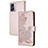 Custodia Portafoglio In Pelle Fiori Cover con Supporto Y01X per OnePlus Nord N300 5G
