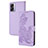 Custodia Portafoglio In Pelle Fiori Cover con Supporto Y01X per OnePlus Nord N300 5G Viola