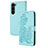 Custodia Portafoglio In Pelle Fiori Cover con Supporto Y01X per Samsung Galaxy S22 5G