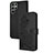 Custodia Portafoglio In Pelle Fiori Cover con Supporto Y01X per Samsung Galaxy S23 Ultra 5G Nero