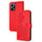 Custodia Portafoglio In Pelle Fiori Cover con Supporto Y01X per Xiaomi Poco X5 5G Rosso