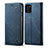 Custodia Portafoglio In stoffa con Supporto B02S per Samsung Galaxy A81 Blu
