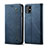 Custodia Portafoglio In stoffa con Supporto B02S per Samsung Galaxy M31s Blu