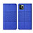 Custodia Portafoglio In stoffa con Supporto H01 per Apple iPhone 11 Pro Blu
