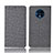 Custodia Portafoglio In stoffa con Supporto H01 per OnePlus 7T Grigio