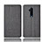 Custodia Portafoglio In stoffa con Supporto H01 per OnePlus 7T Pro Grigio