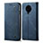 Custodia Portafoglio In stoffa con Supporto H01 per Xiaomi Redmi K30 Pro 5G Blu