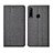 Custodia Portafoglio In stoffa con Supporto H02 per Huawei P30 Lite New Edition Grigio